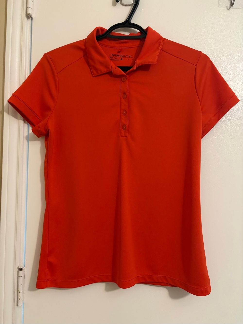 Nike Women’s Button-Down Polo in Bright Red